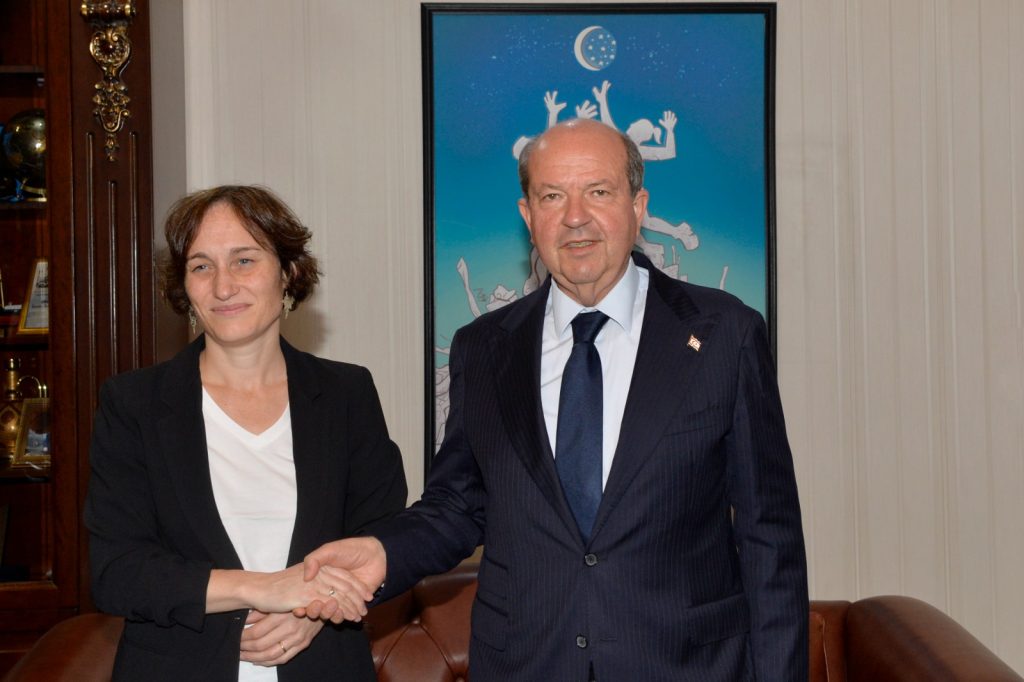 Cumhurbaşkanı Tatar yeni Fransız Büyükelçi Kolačko ile görüştü