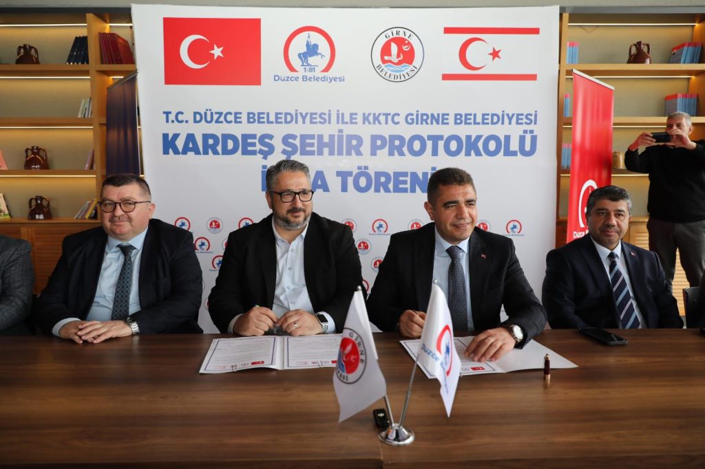 Girne ve Düzce belediyeleri kardeş şehir protokolü imzaladı