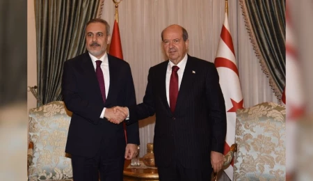 Cumhurbaşkanı Tatar, Türkiye Dışişleri Bakanı Hakan Fidan’ı kabul etti