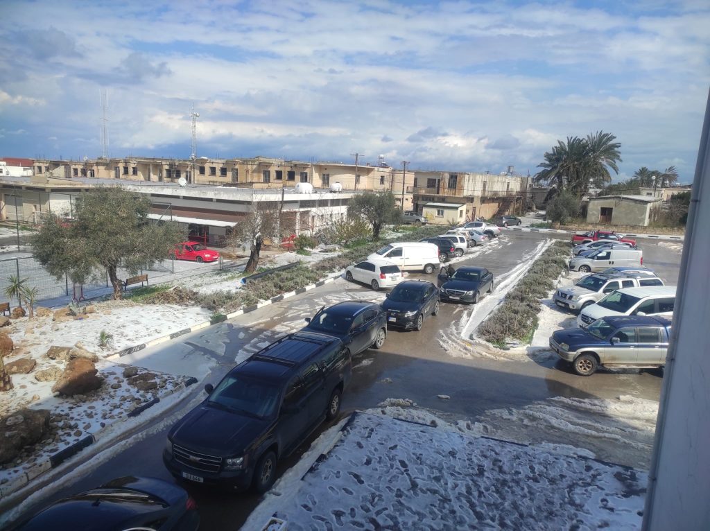 Karpaz’da Şiddetli Dolu Yağışı Zarara Neden Oldu