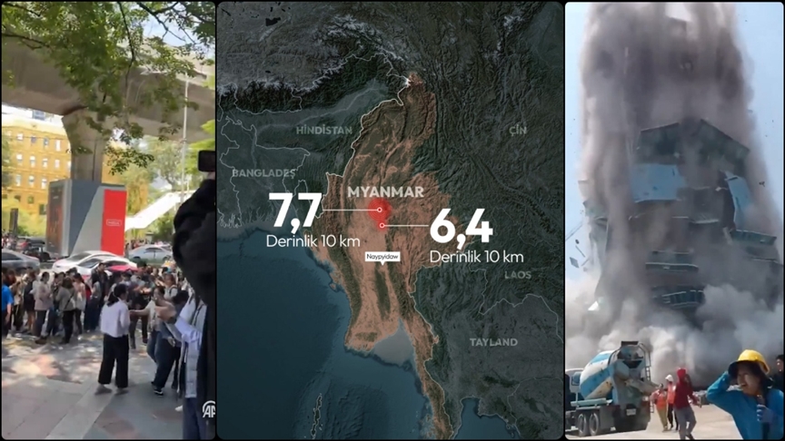 Myanmar’da 7,7 büyüklüğünde deprem: İlk belirlemelere göre 20 ölü, 200 yaralı