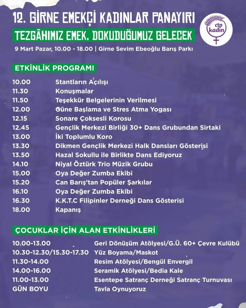 12. Emekçi Kadınlar Panayırı, pazar günü Sevim Ebeoğlu Barış Parkı’nda