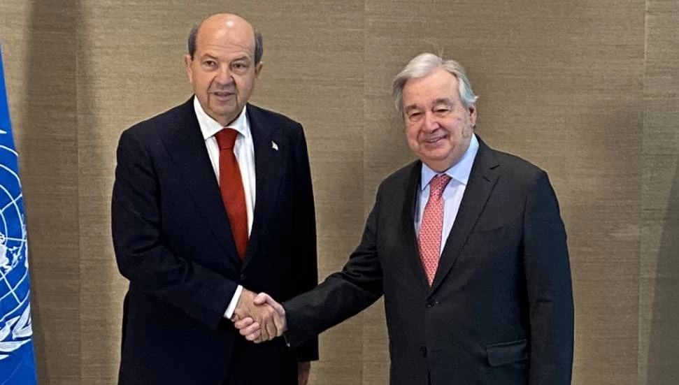 Antonio Guterres ve Ersin Tatar, toplantı sonrası açıklama yapacak