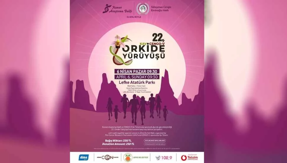 22. Orkide Yürüyüşü 6 Nisan’da Lefke’de yapılacak