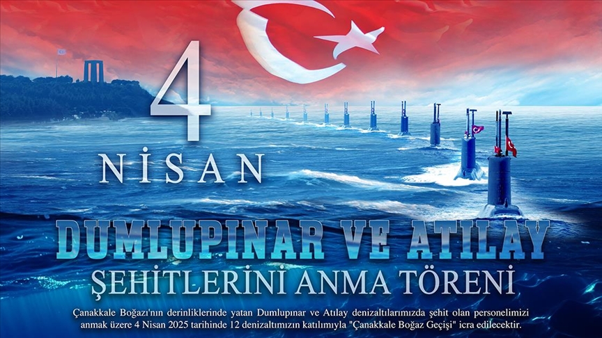 TC Deniz Kuvvetleri 12 denizaltıyla “Çanakkale Boğaz Geçişi” yapacak