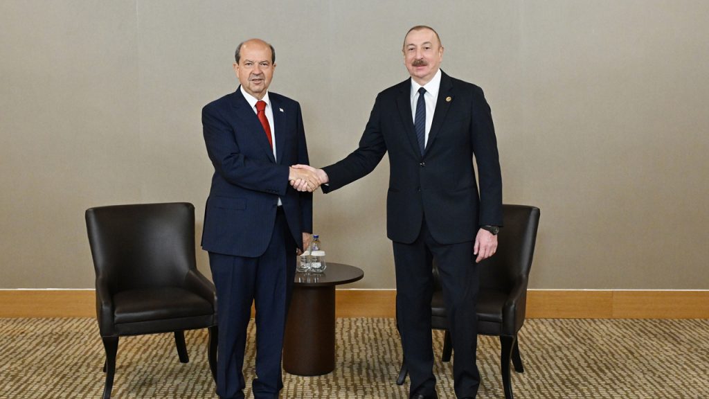 Cumhurbaşkanı Tatar, Azerbaycan Cumhurbaşkanı Aliyev ile Antalya’da görüştü