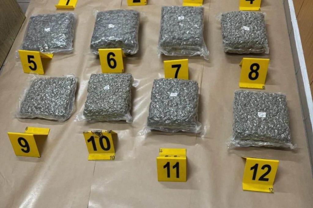 Yunan kadın Larnaka Havalimanı’nda 40 kilo civarında uyuşturucu ile yakalandı