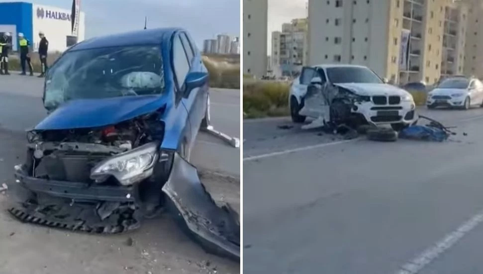 İskele’de korkutan kaza: İki yaralı