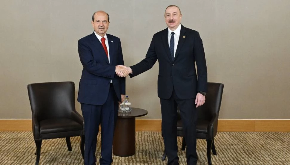 Cumhurbaşkanı Tatar, Azerbaycan Cumhurbaşkanı Aliyev ile görüştü