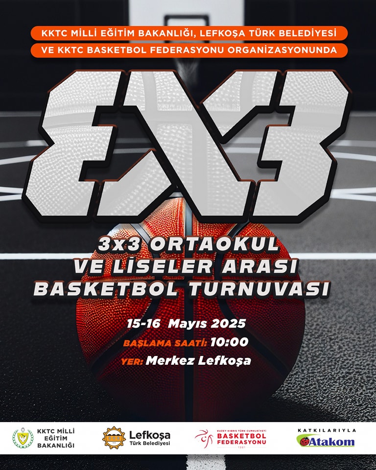 3X3 Ortaokul ve Liseler arası Basketbol Turnuvası’nda dereceye giren okullar belli oldu