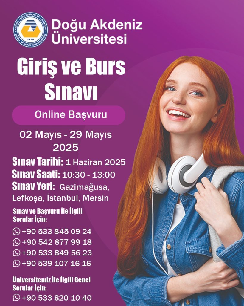 DAÜ giriş ve burs sınavına başvurular başladı