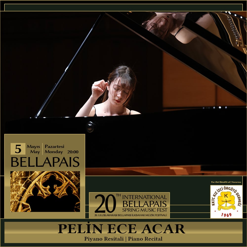 Yarın akşam Piyanist Acar 20. Uluslararası Bellapais İlkbahar Müzik Festivali kapsamında konser verecek