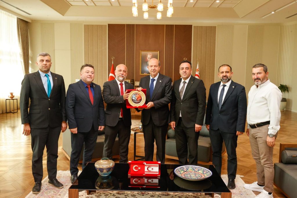 Cumhurbaşkanı Ersin Tatar, İŞAD heyetini kabul etti
