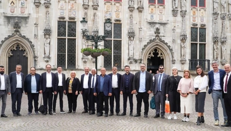 Belediyeler Birliği Heyeti’nden Brugge Belediyesi’ne ziyaret: Uygulamalar yerinde incelendi