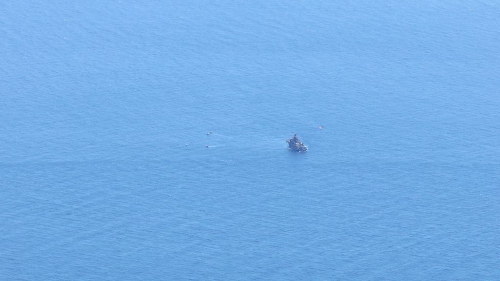 Türk Deniz Kuvvetlerine ait helikopter Antalya açıklarında acil iniş yaptı