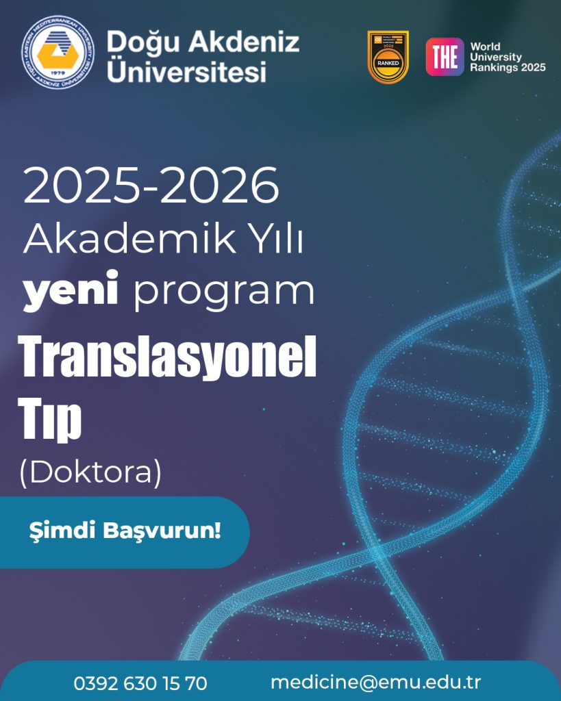 DAÜ Translasyonel Tıp alanında doktora programına öğrenci kabul edecek
