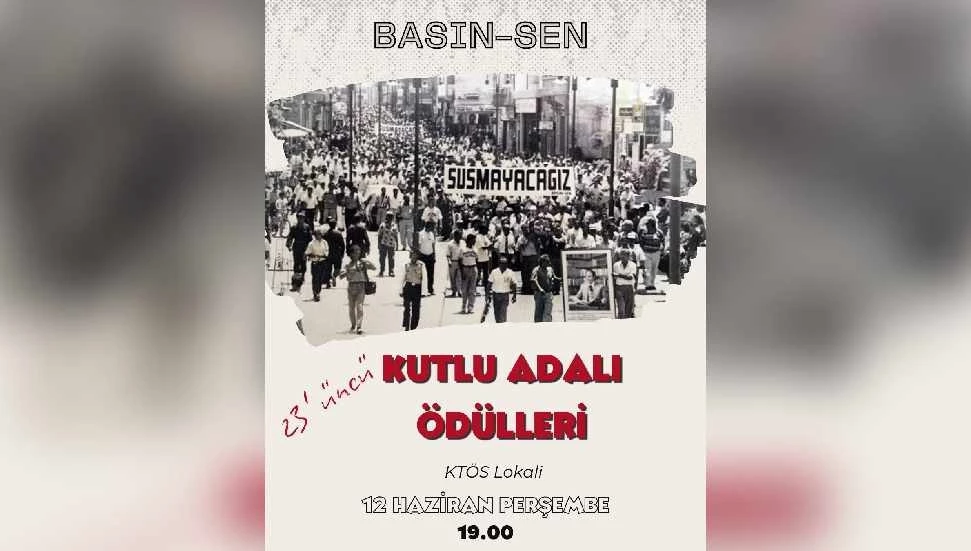 23. Kutlu Adalı Ödül Töreni perşembe günü yapılıyor