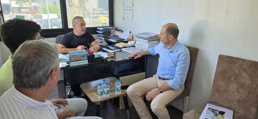 HP heyeti, Lefkoşa Sanayi Bölgesi’ndeki üreticilerin sıkıntılarını dinledi