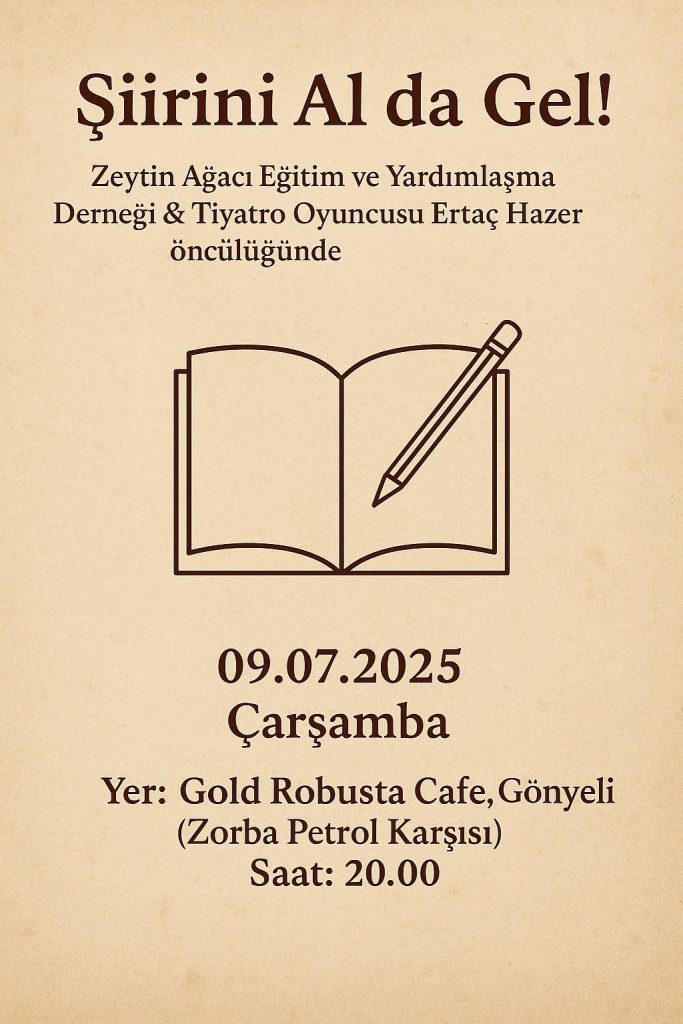 “Şiirini Al da Gel” etkinliği