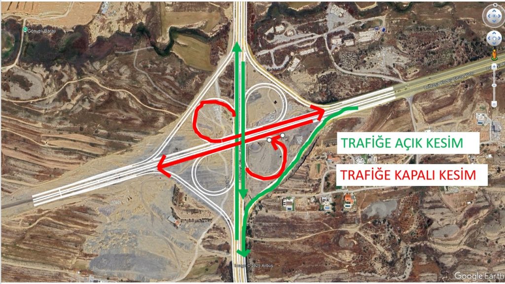 Lefkoşa Kuzey Çevre yolu Girne Köprülü Kavşağı’nda yol çalışması yapılacak