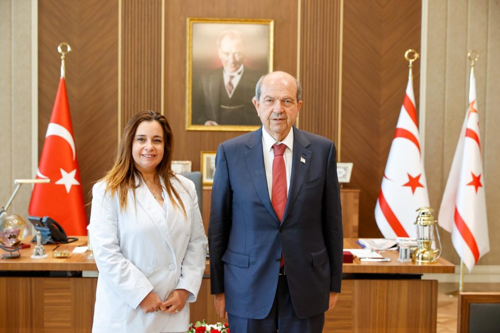 Cumhurbaşkanı Tatar, Brüksel Temsilciliği’ne atanan Alpman’ı kabul etti