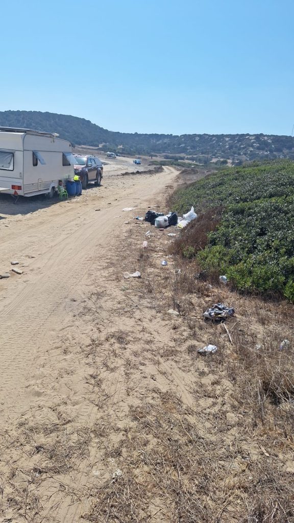 Çebi: “Dipkarpaz Milli Parkı’ndaki karavanların yarattığı kirlilik büyüyor”