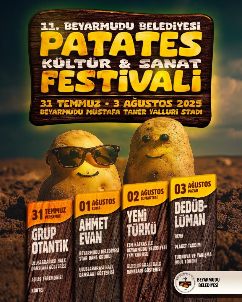 Beyarmudu Patates ve Halk Dansları Festivali 31 Temmuz’da başlıyor