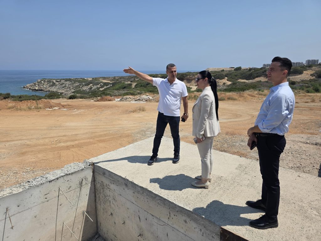 Girne Kaymakamı, Esentepe’de inşaat alanlarını ziyaret etti