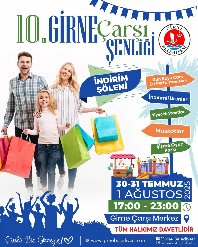 Girne Çarşı Şenliği bugün başlıyor