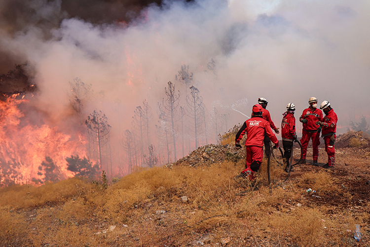 Bursa’nın Orhaneli-Harmancık hattındaki orman yangını beşinci gününde
