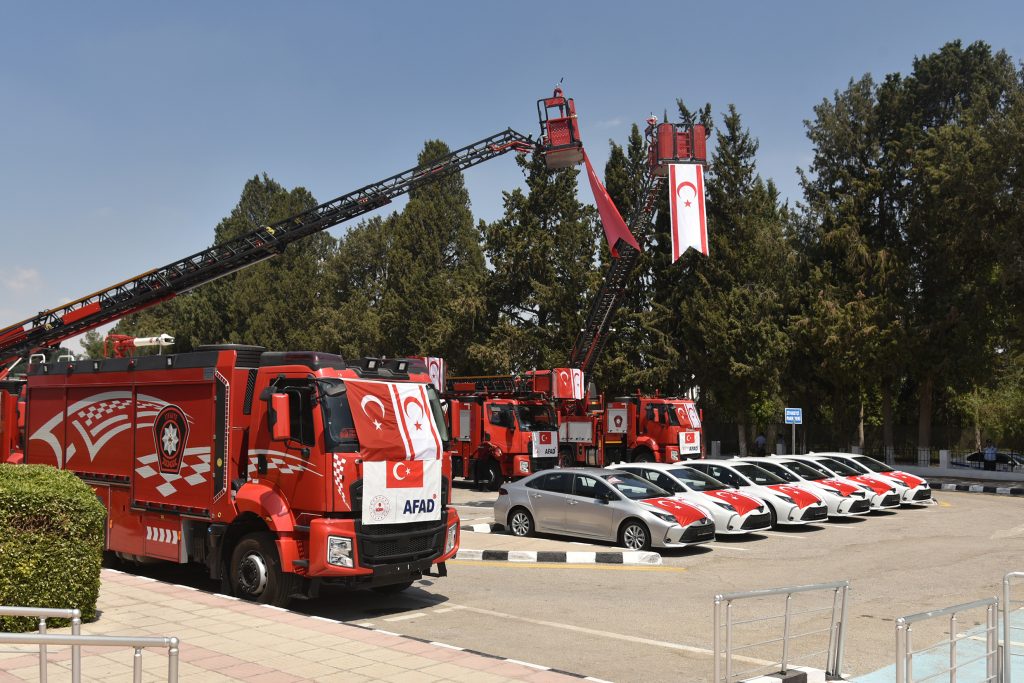Türkiye tarafından hibe edilen 29 araç, törenle PGM’ye teslim edildi