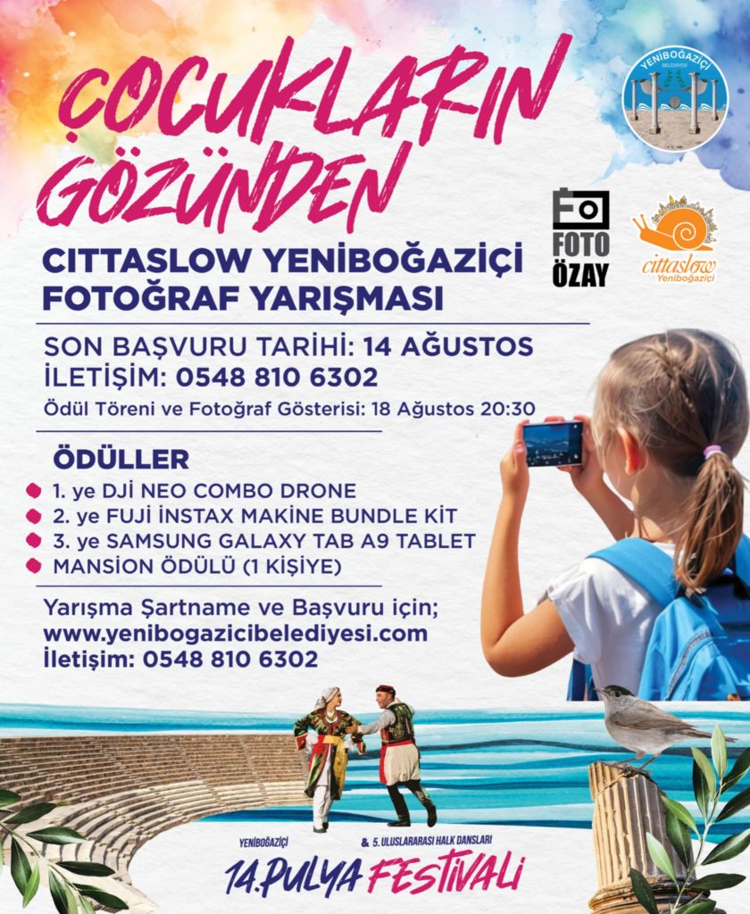 “Çocukların Gözünden Cittaslow Yeniboğaziçi” Fotoğraf Yarışmasına başvurular başladı