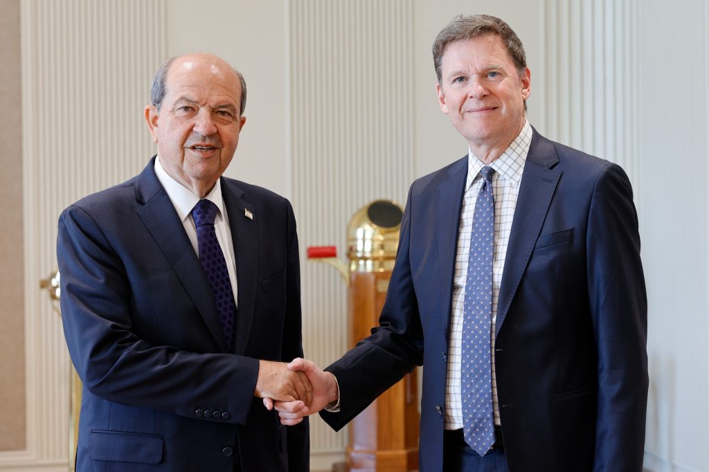 Cumhurbaşkanı Tatar, görev süresi sona erecek olan Stewart’ı kabul etti