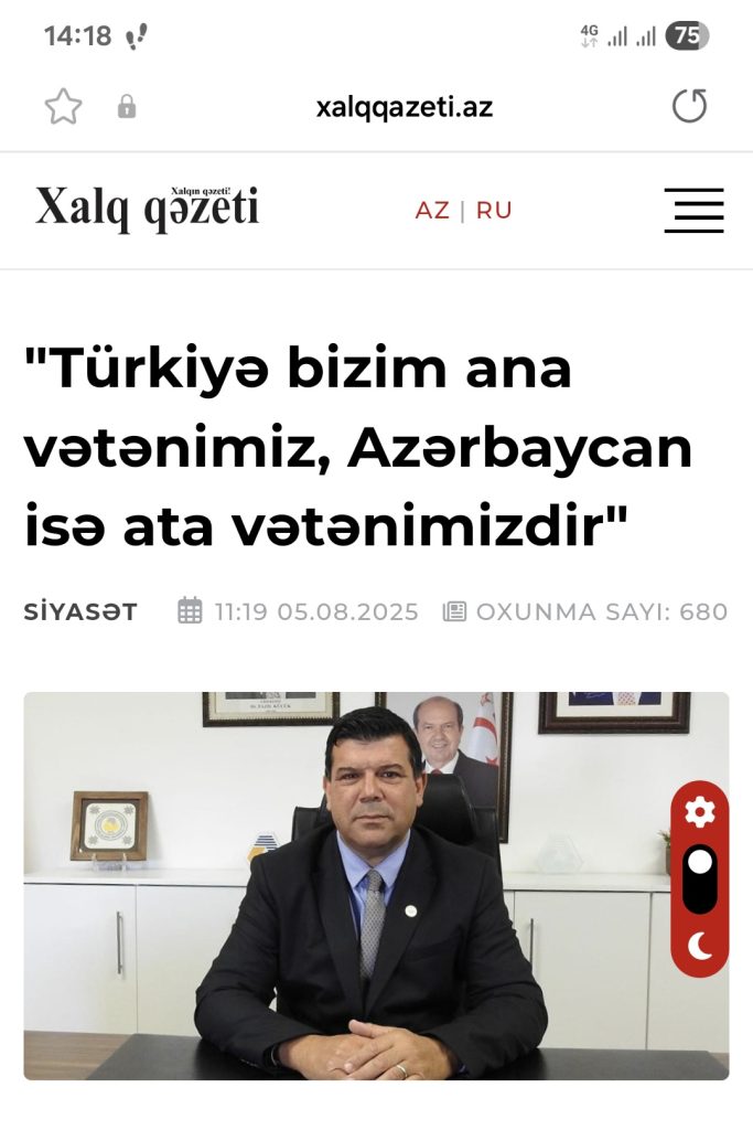 DAÜ Rektörü Prof. Dr. Hasan Kılıç Azerbaycan gazetesine röportaj verdi