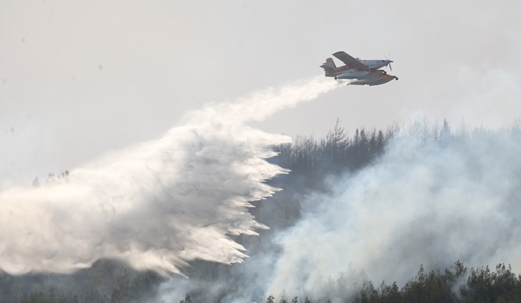 Çanakkale Gelibolu’da ormanlık alandaki yangına müdahale 2. gününde sürüyor