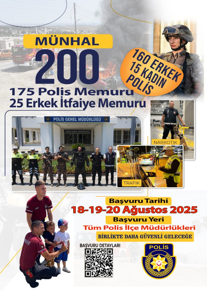 Polis ve itfaiye memurluğu münhali için son başvuru tarihi 20 Ağustos…