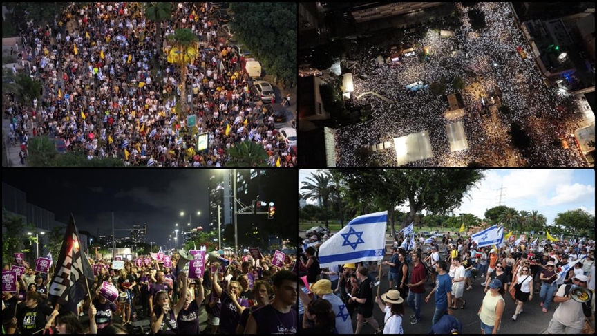 İsrail’de hükümet karşıtı genel grev ve protestolara katılanların sayısı 1 milyonu aştı