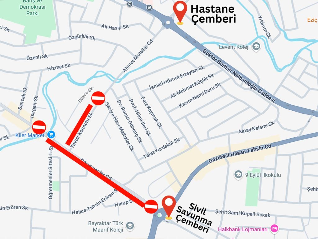 Lefkoşa’da Öğretmenler Caddesi yarından itibaren tamamen trafiğe kapatılacak