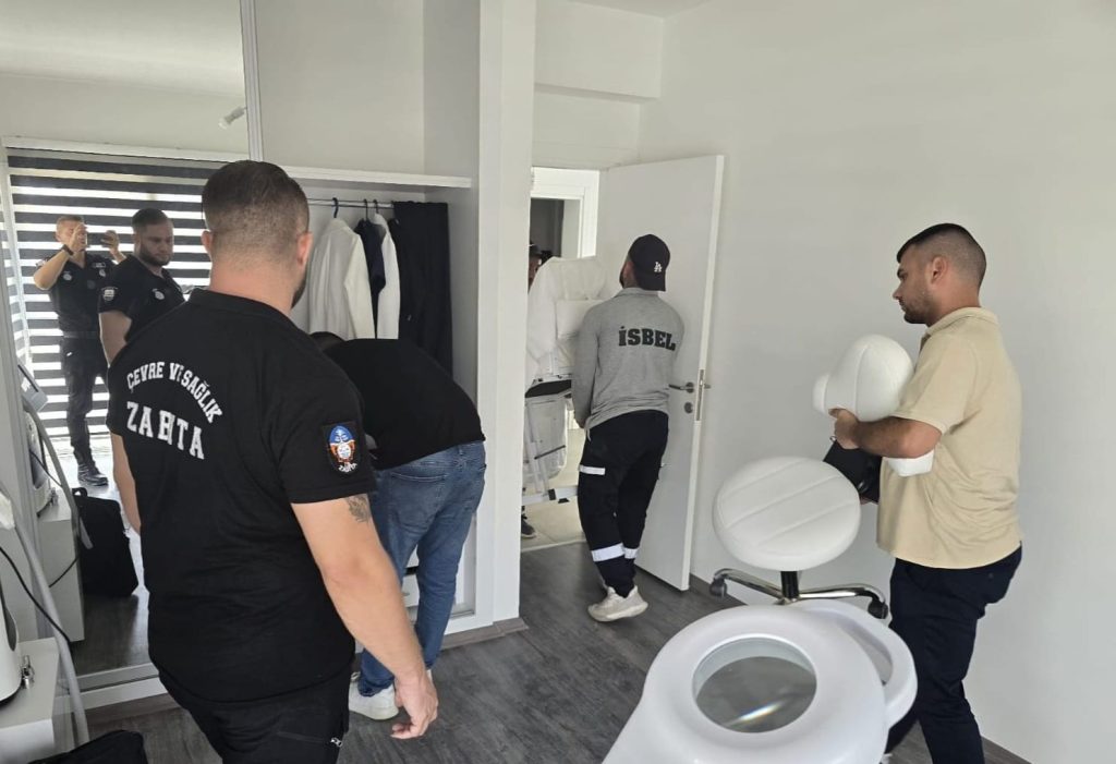 İskele’de izinsiz üç iş yeri kapatıldı, biri mühürlendi… İzinsiz botoks yapmaya 102 bin TL ceza