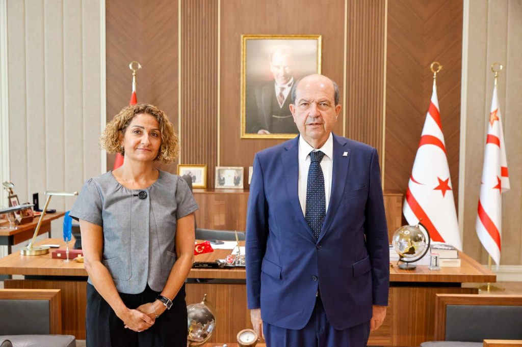 Cumhurbaşkanı Tatar, KKTC İslamabad Temsilcisi Buket Kop’u kabul etti