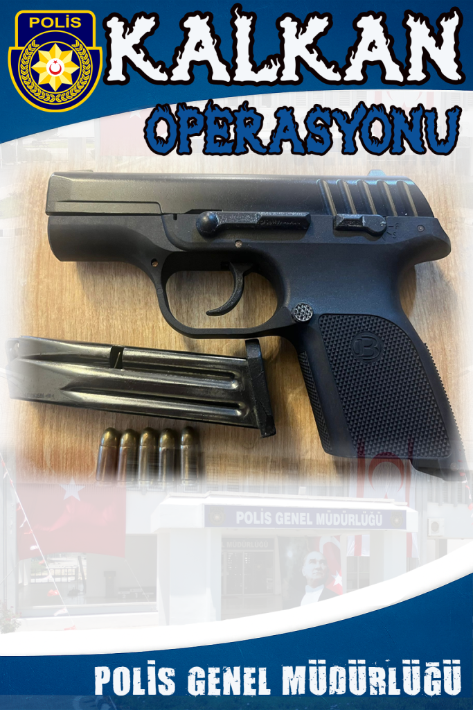 Lefkoşa’da “Kalkan Operasyonu”: 4 kişi tutuklandı, 1 tabanca ve mermiler bulundu