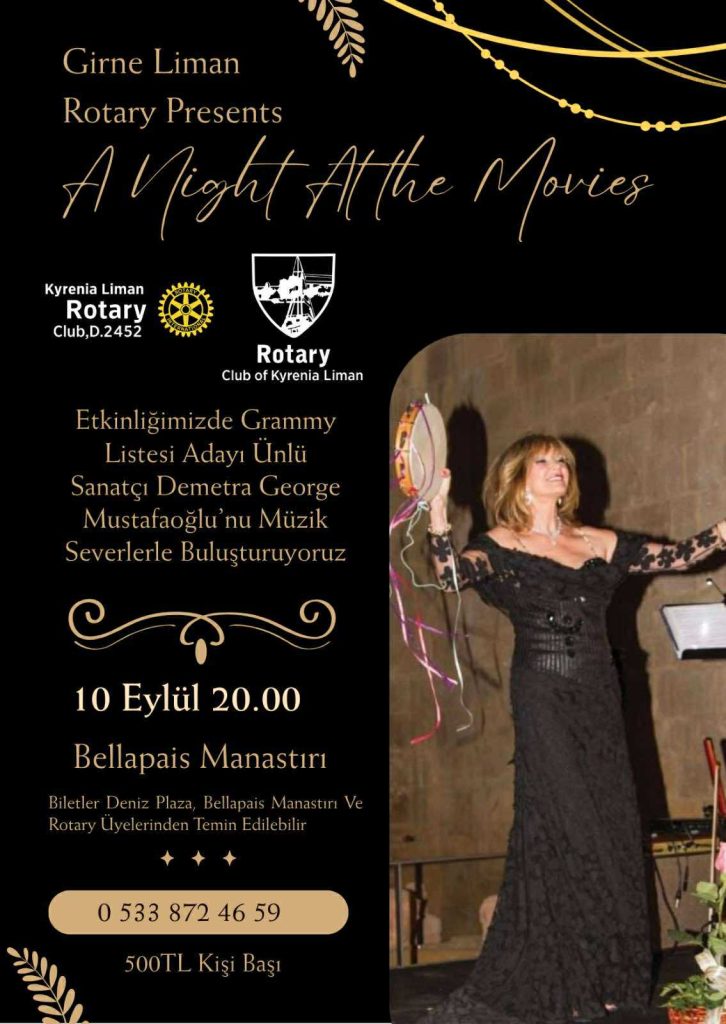 Demetra George Mustafaoğlu, Bellapais Manastırında konser verecek