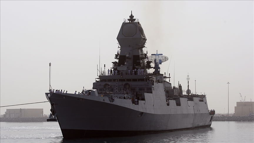 Hint savaş gemisi INS Trikand, Rumlar ile ortak tatbikat için Kıbrıs’ta