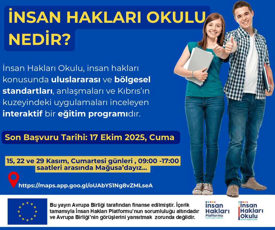 Gazimağusa’da İnsan Hakları Okulu düzenlenecek