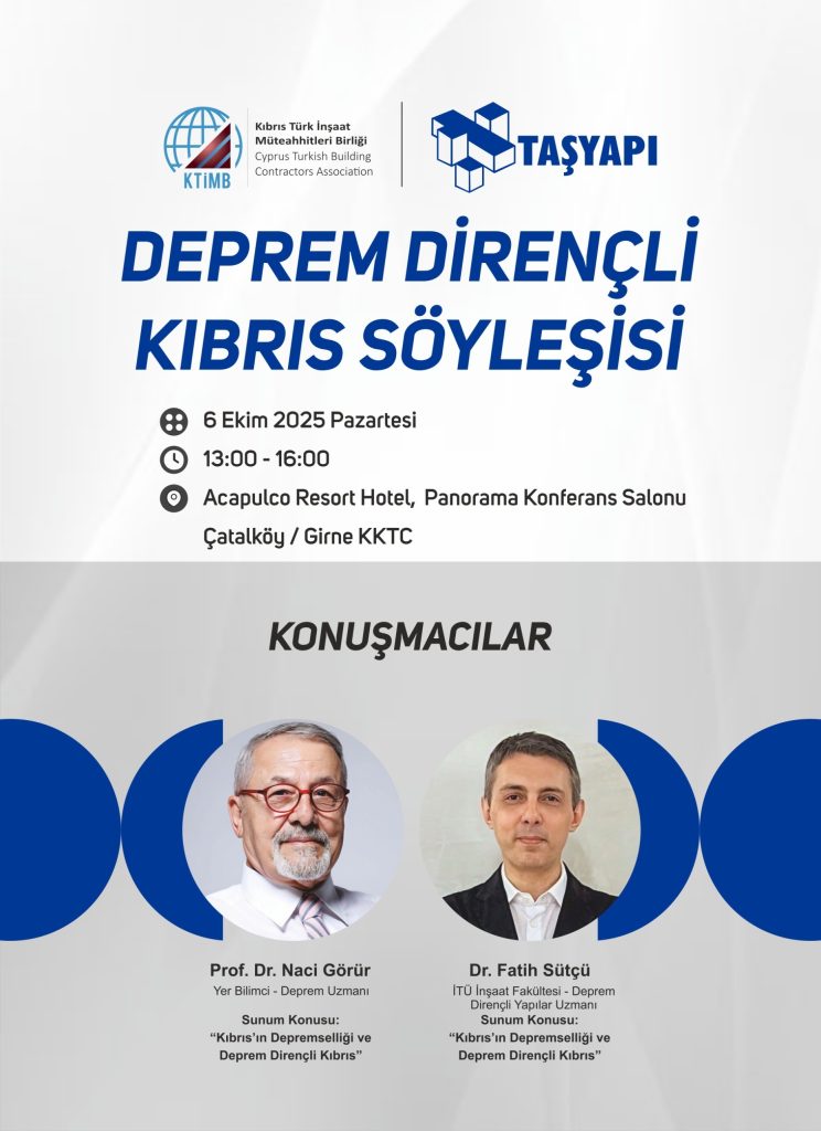 “Deprem Dirençli Kıbrıs Söyleşisi” yapılıyor