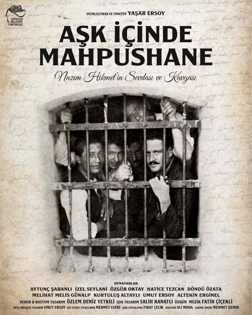 “Aşk İçinde Mahpushane” oyununun ilk gösterimi 13 Eylül’de
