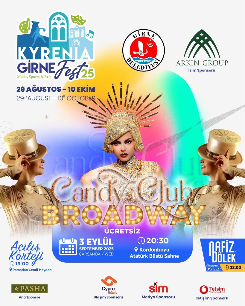 “Girne Arkın Group Fest 25’ resmi açılış korteji ve gösteriler bu akşam yapılacak