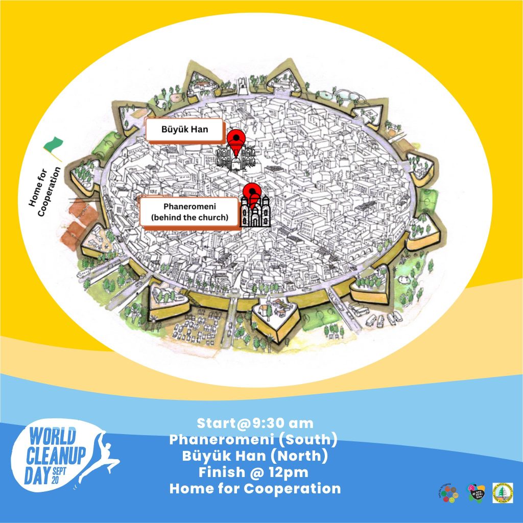 20 Eylül Dünya Temizlik Günü’nde Lefkoşa’nın iki tarafında temizlik etkinliği yapılacak