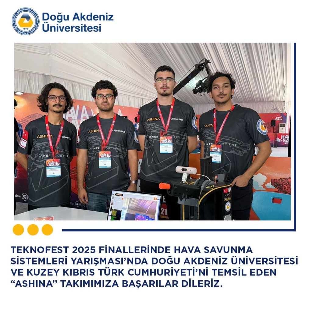 DAÜ’nün TEKNOFEST finalisti “ASHINA” takımı İstanbul’a gitti
