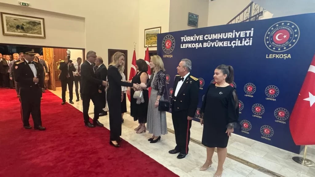 Türkiye’nin Lefkoşa Büyükelçiliği’nde 29 Ekim Cumhuriyet Bayramı resepsiyonu düzenlendi